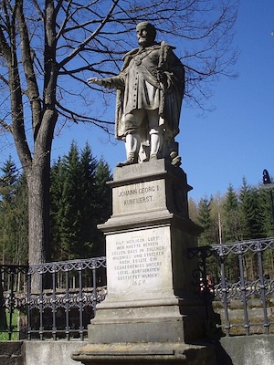 Jan Jiří Saský pomník